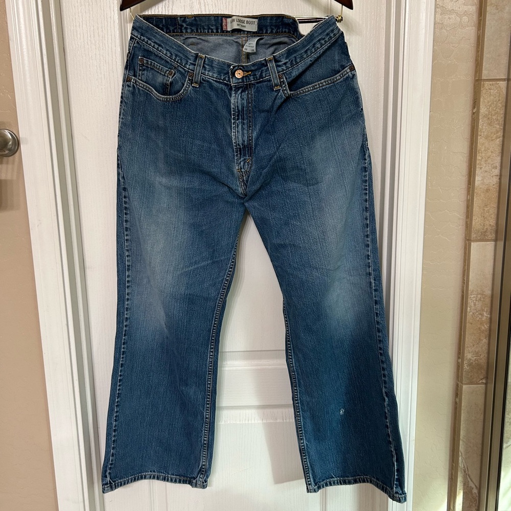 Levis 567 Jeans Mens Loose Boot Cut Baggy 38x30